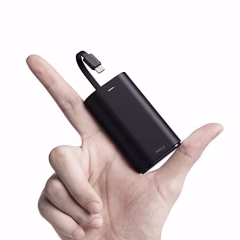 iWALK Portable Charger 9000mAh Ultra-Compact Power Bank with Built-in Cable, External Battery Pack Compatible with iPhone 14/14 Plus/14 Pro Max/13/13 Mini/13 Pro Max/12/12 Mini/12 Pro/11/XR/XS/X/8/7/6