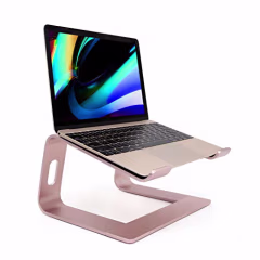 Laptop Stand, Ergonomic Aluminum Laptop Mount Computer Stand, Detachable Laptop Riser,Notebook Holder Stand Compatible with MacBook Pro/Air HP Lenovo Samsung Huawei ,All 10-17.3" Laptops(Rose Gold)