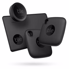 Tile Mate Essentials (2022) 4-Pack (2 Mate, 1 Slim, 1 Stickers)- Bluetooth Tracker & Item Locators for Keys, Wallets, Remotes & More; Easily Find All Your Things.