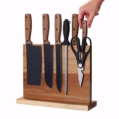 Home Kitchen Magnetic Knife Block Holder Rack Magnetic Stands with Strong Enhanced Magnets Multifunctional Storage Knife Holder