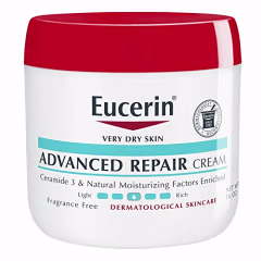 Eucerin Advanced Repair Body Cream, Fragrance Free Body Cream for Dry Skin, 16 Oz Jar
