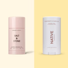 Natural deodorant from Schmidt's, Salt & Stone and Native