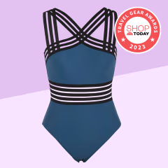 Crossover One-Piece Swimsuit
