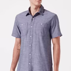 Men's Short-Sleeve Chambray Shirt