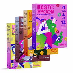 Magic Spoon Cereal, Variety 4-Pack of Cereal - Keto & Low Carb Lifestyles I Gluten & Grain Free I High Protein I 0g Sugar
