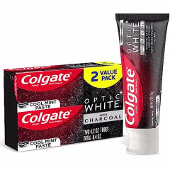 Colgate Optic White with Charcoal Whitening Toothpaste (2-Pack)