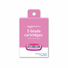 Amazon Basics Women's 5 Blade FITS Razor Refills