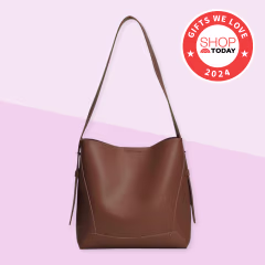 Barsine Vegan Leather Bucket Tote Bag