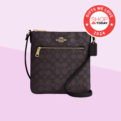 Coach Outlet Mini Rowan File Bag In Signature Canvas