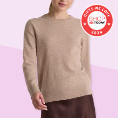 Quince Mongolian Cashmere Crewneck Sweater