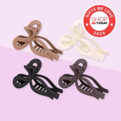 Vovii Matte Bow Claw Clips (Set of 4)