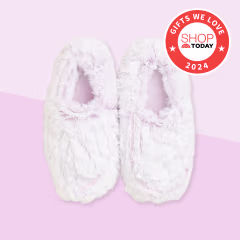 Warmies Marshmallow Lavender Warmies Slippers