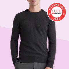 Quince Mongolian Cashmere Crewneck Sweater