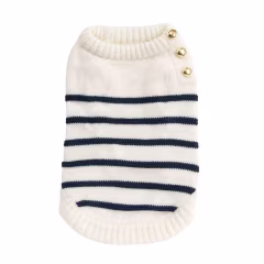 Draper James™ Henley Striped Dog Sweater