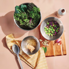 Figmint 3pc Stainless Steel Non-Slip Mixing Bowls