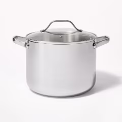 Figmint 8qt Stainless Steel Tall Stock Pot