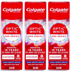 Colgate Optic White Pro Series High Impact White Toothpaste (3 Pack)