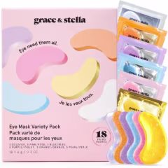 grace & stella Under Eye Patches Variety Pack (18 Pairs)
