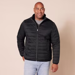 Amazon Essentials Men's Packable Lightweight Water-Resistant Puffer Jacket