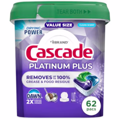 Cascade Platinum Plus Dishwasher Pods
