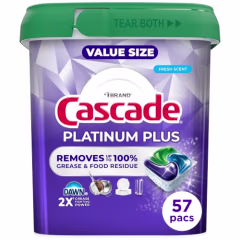 Cascade Platinum Plus Dishwasher Pods