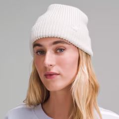Close-Fit Wool-Blend Ribbed Knit Beanie