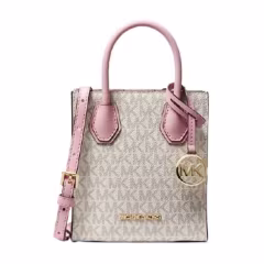 Michael Kors Mercer Extra-Small Logo and Leather Crossbody Bag 