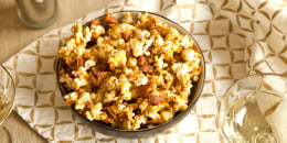 Nutty caramel corn is a great party snack