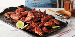 Just a two to four minutes under the broiler yields a crispy wing that's bursting with flavor.