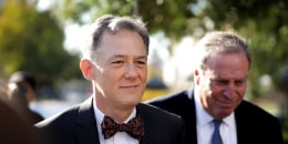 Image: Deputy Assistant Secretary of State for European and Eurasian Affairs George Kent arrives for a hearing at the Capitol on Oct. 15, 2019.