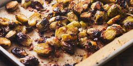 These roasted Brussels sprouts can be served hot or cold.