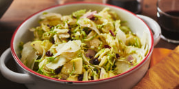 Brussels sprouts, apple and pecorino salad