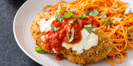 Crispy chicken parm is an ideal candidate for the air fryer — you just need to make a few modifications.