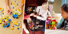 Overhead of images of legos