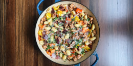 Skillet Gnocchi with Sausage, Peppers and Onions
