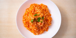 red tomato rice dish