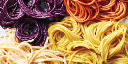 Mark Bittman's Rainbow Spaghetti + Egg Pizza