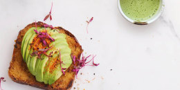 Candice Kumai's Blueberry Ricotta Pancakes and Miso Avocado Toast