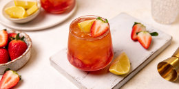 Bourbon Strawberry Lemonade