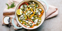 Spanakopita Stuffed Peppers