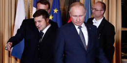 Image: Vladimir Putin and Volodymyr Zelenskyy