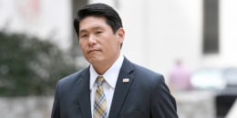 U.S. Attorney Robert Hur arrives at U.S. District Court in Baltimore Thursday, Nov. 21, 2019. On Nov. 20 he announced an 11-count federal indictment against former Baltimore mayor Catherine Pugh, accusing her of arranging fraudulent sales of her "Healthy Holly" books to schools, libraries and a medical system to enrich herself, promote her political career and fund her run for mayor. 