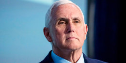 Former Vice President Mike Pence speaks at the National Review Ideas Summit