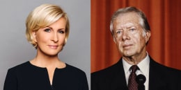 Mika Brzezinski; Former President Jimmy Carter.