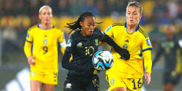 Las "Banyana Banyana" dieron pelea amte las suecas en su presentación mundialista.