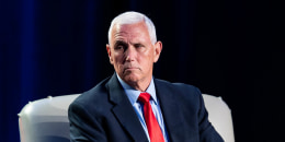 Former Vice President Mike Pence in Atlanta on Aug. 18, 2023.