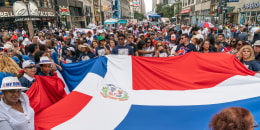 Atmosphere during Dominican Republic Day Parade on 6th