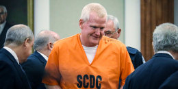 Image: Disbarred attorney Alex Murdaugh arrives in court in Beaufort, S.C. on Sept. 14, 2023.