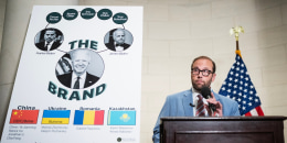 Jason Smith makes a statement prior to a closed Ways and Means Committee meeting in Washington, D.C.