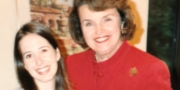 Lisa Rubin and Dianne Feinstein.